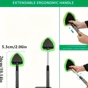 شیشه پاک‌کن تلسکوپی با چرخش ۱۸۰ درجه"