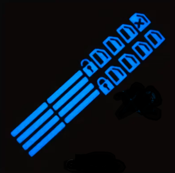 شبرنگ فسفری کلیدهای داخل درب خودرو (18 عدد) - Image 5