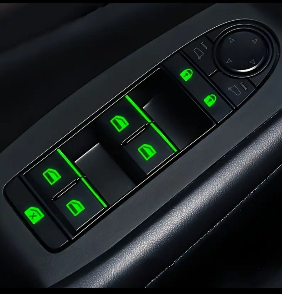 شبرنگ فسفری کلیدهای داخل درب خودرو (18 عدد)